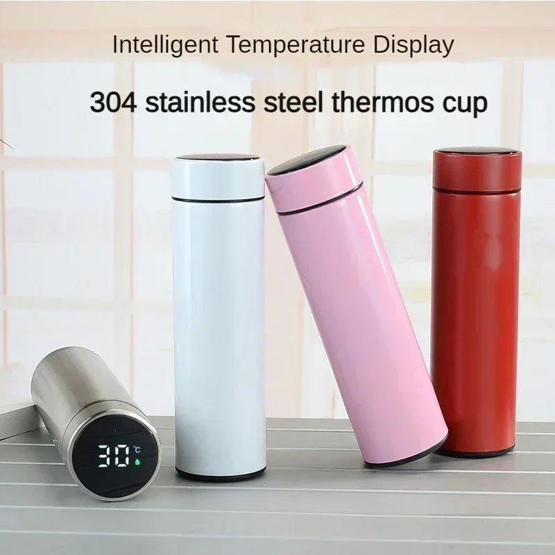 Termo Acero Inoxidable 500ml con Pantalla Digital LED - Botella Térmica Inteligente - zyntrixe
