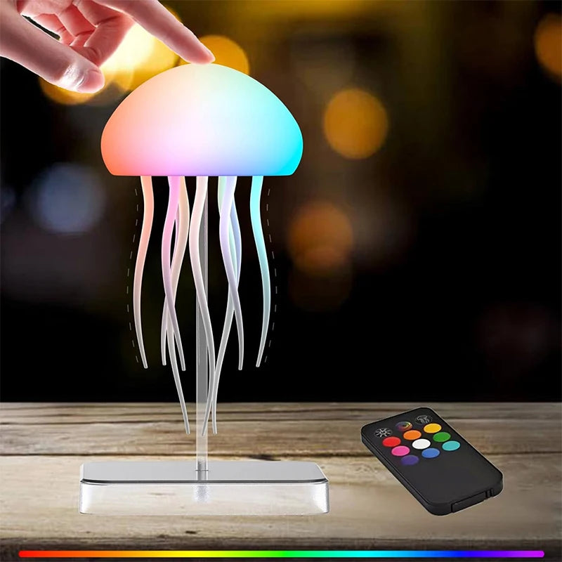 Lámpara de Medusa LED con 9 Tentáculos y Control Remoto - zyntrixe