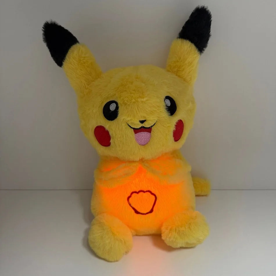 Peluche Pikachu con Respiración Música y Luz - Juguete Calmante Bebé Niños - zyntrixe