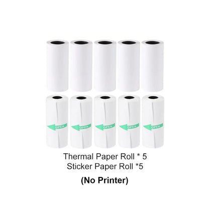 Mini Impresora Térmica Portátil Bluetooth 57mm - Sin Tinta Stickers Fotos DIY - zyntrixe