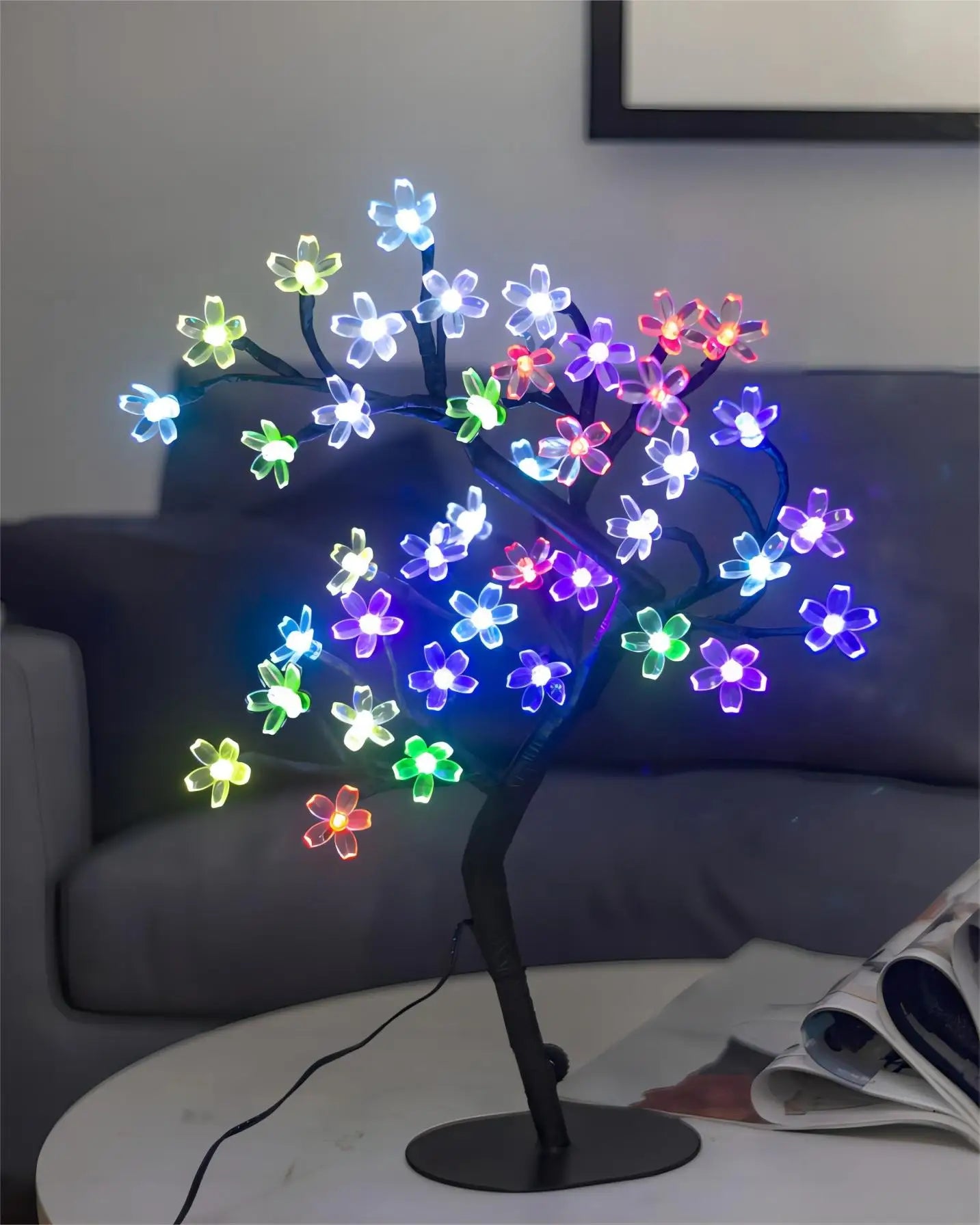 Lámpara Bonsai Cerezo LED 43cm USB