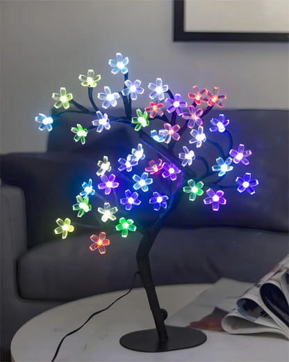 Lámpara Bonsai Cerezo LED 43cm USB