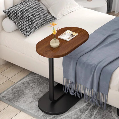Modern C-Shape Side Table - Movable Sofa Coffee Table - zyntrixe