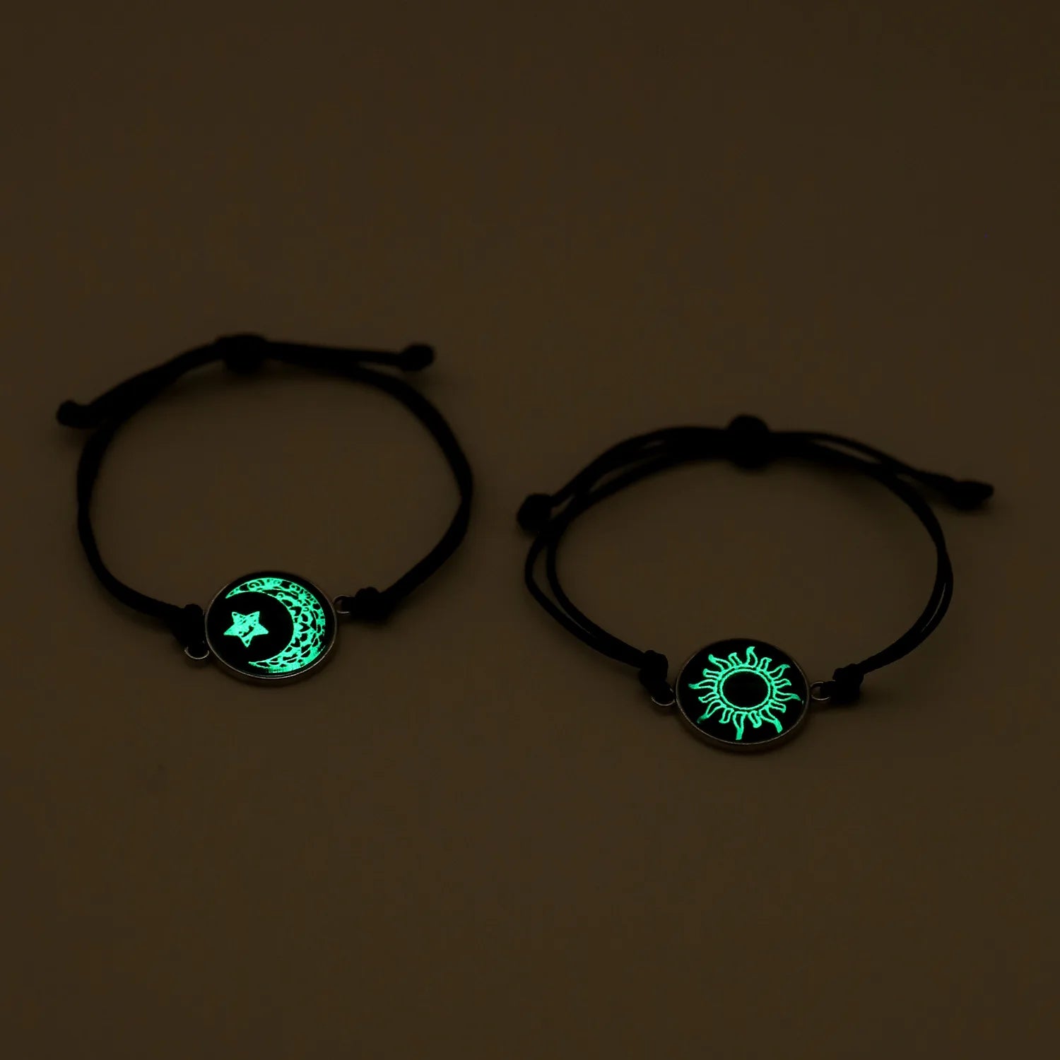 Luminous Sun & Moon Couple Bracelets - Matching His & Hers Jewelry Set - zyntrixe