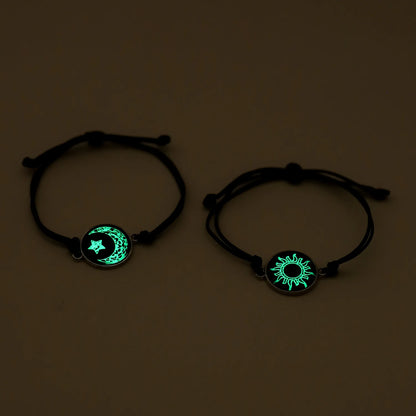 Luminous Sun & Moon Couple Bracelets - Matching His & Hers Jewelry Set - zyntrixe