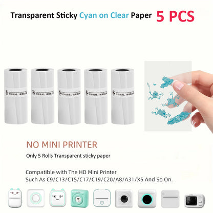 Mini Impresora Térmica Portátil Bluetooth 57mm - Sin Tinta Stickers Fotos DIY - zyntrixe
