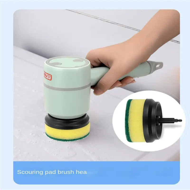 Cepillo Eléctrico Giratorio Recargable - Limpieza Multiusos Baño Cocina - zyntrixe