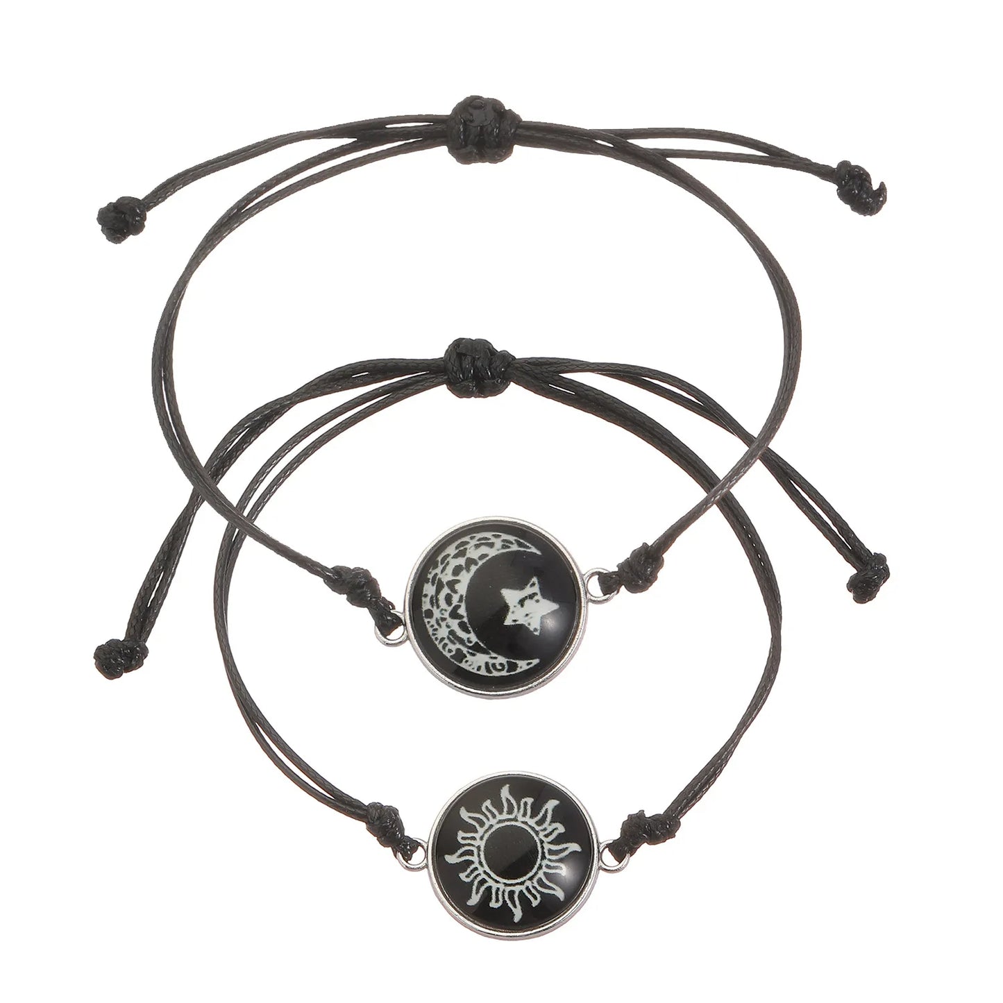 Luminous Sun & Moon Couple Bracelets - Matching His & Hers Jewelry Set - zyntrixe