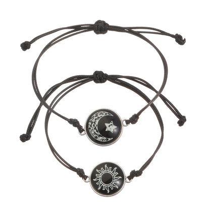 Luminous Sun & Moon Couple Bracelets - Matching His & Hers Jewelry Set - zyntrixe