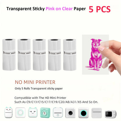 Mini Impresora Térmica Portátil Bluetooth 57mm - Sin Tinta Stickers Fotos DIY - zyntrixe