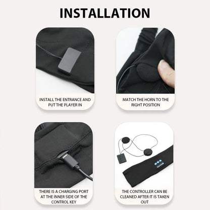 Auriculares Bluetooth Deportivos con Banda Elástica - Diadema Inalámbrica para Dormir y Deporte - zyntrixe