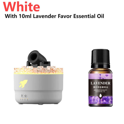 Humidificador Aromático con Luz Volcánica - Difusor Aceites Esenciales Decorativo - zyntrixe