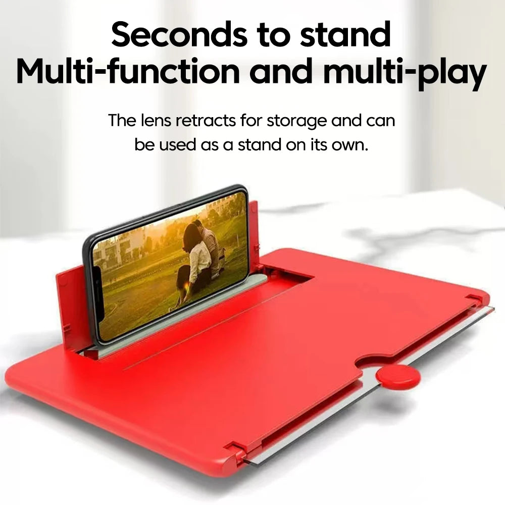 Amplificador Pantalla Móvil 12 Pulgadas - Lupa HD con Soporte Plegable - zyntrixe