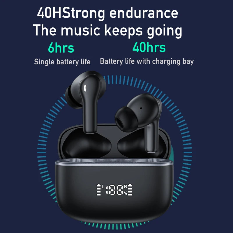 M16 Wireless Bluetooth 5.4 Earphones TWS HiFi Sound Earbuds Active Noise Cancelling Sport headset Long Standby Touch Control - zyntrixe