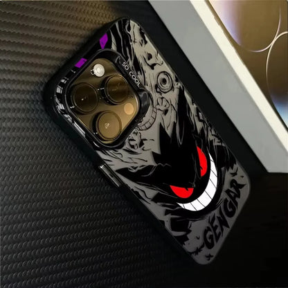 Funda Pokémon Gengar para iPhone - Diseño Esmerilado Bordes Silicona Antipolvo - zyntrixe