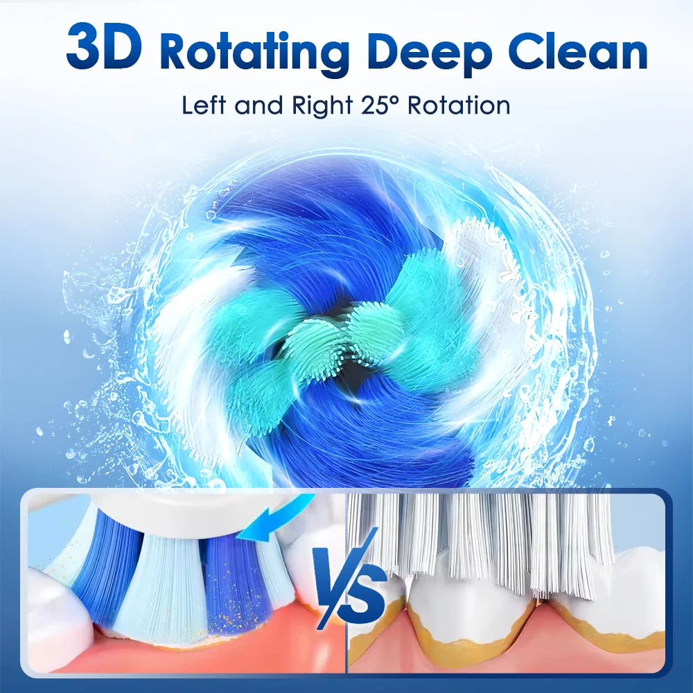 Electric Toothbrush Rechargeable - 5 Modes Rotating Sonic Brush