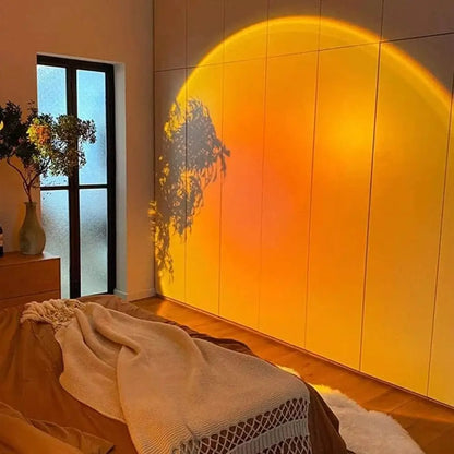 Sunset Projection Lamp - USB Atmosphere Light with 180° Rotation