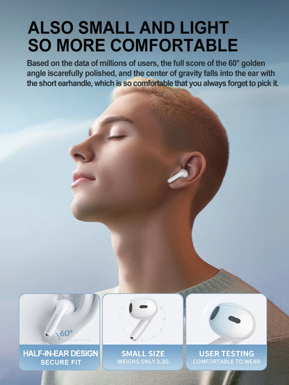 Wireless Sports Bluetooth Earphones - Airpods Style with Microphone for iPhone & Android