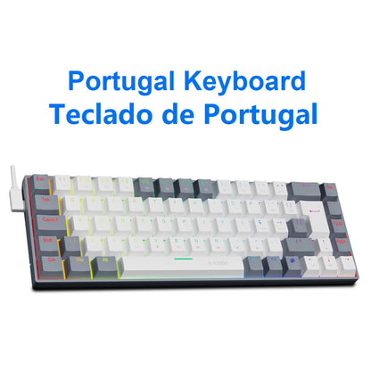 E-YOOSO Z686 RGB Mechanical Gaming Keyboard - 68 Keys - Hot Swap Red Switch - zyntrixe