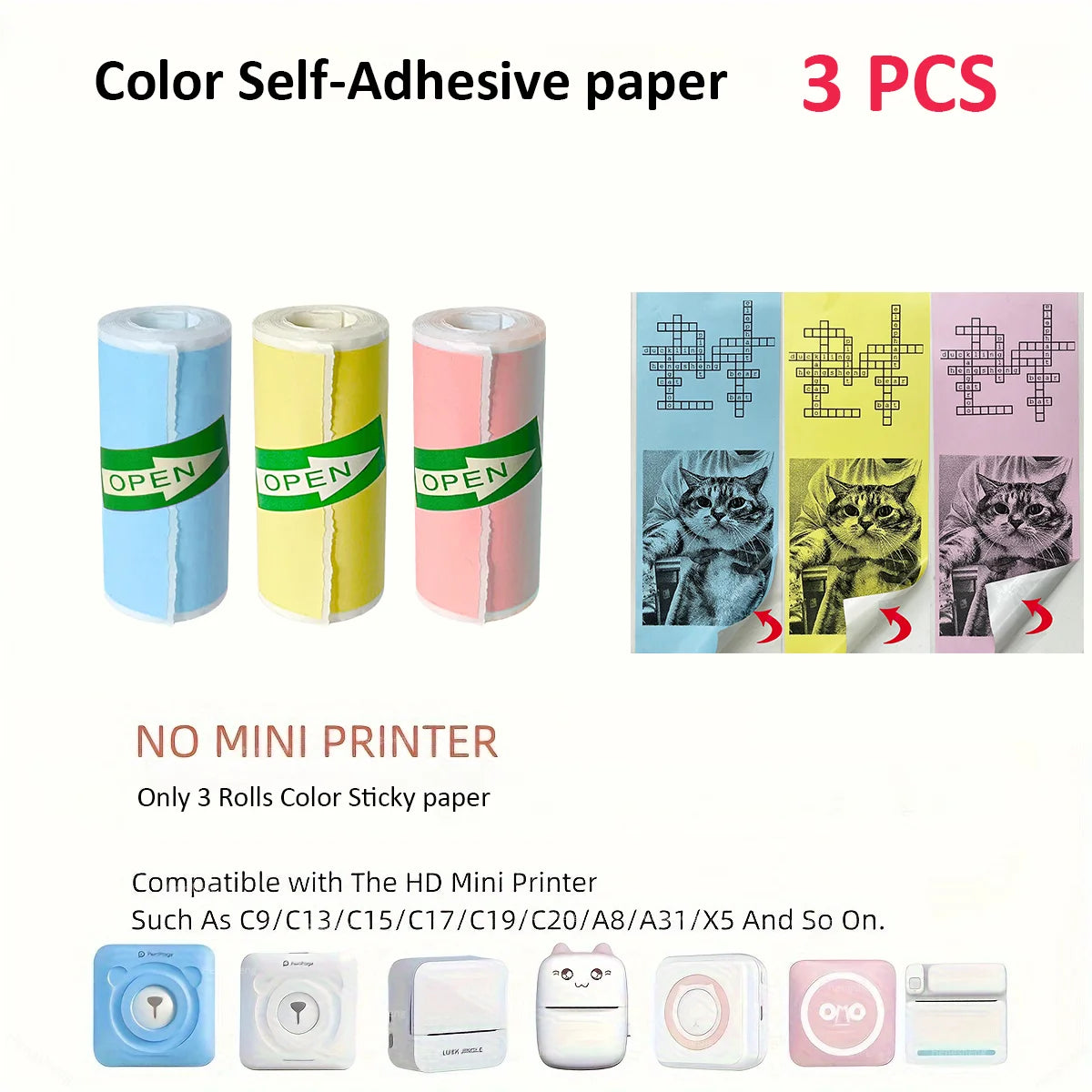 Mini Impresora Térmica Portátil Bluetooth 57mm - Sin Tinta Stickers Fotos DIY - zyntrixe