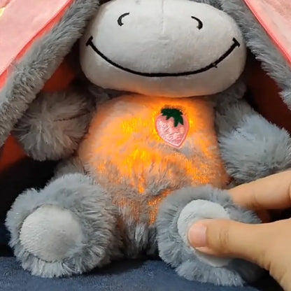 Peluche Burro Fresa Respiración 30cm